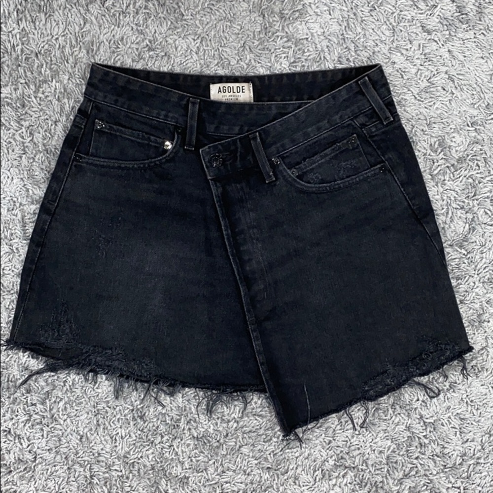 Agolde Criss Cross Skirt in Pivot